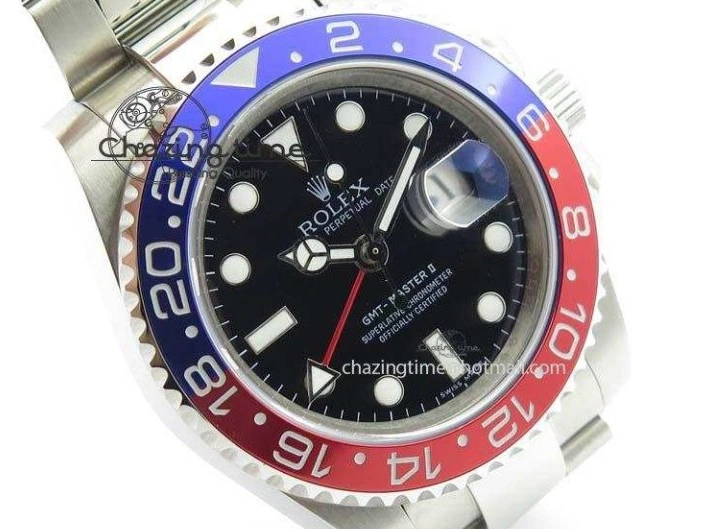 BLRO GMT-Master 116719 Dial A3186 Bp-Maker SS SS Bracelet II Black On 0414